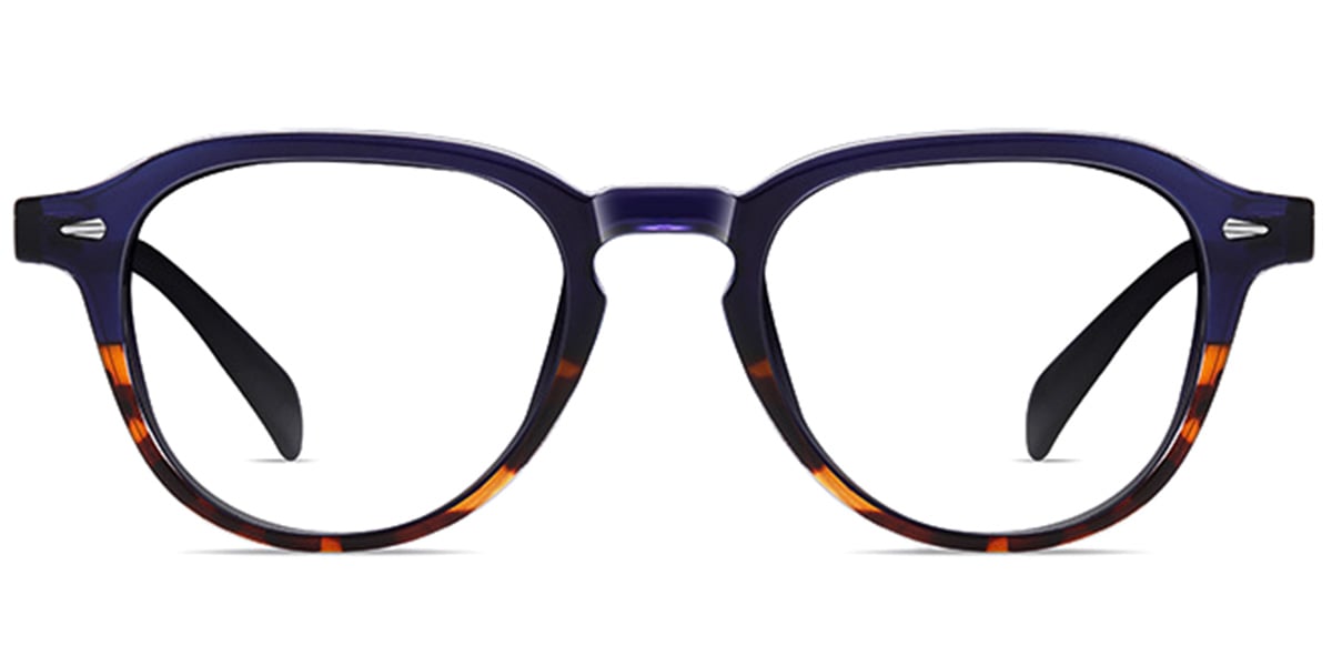 Square Reading Glasses pattern-blue