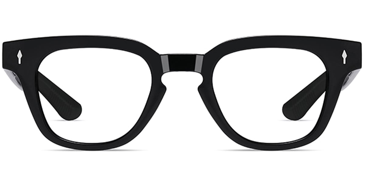 Acetate Square Reading Glasses black