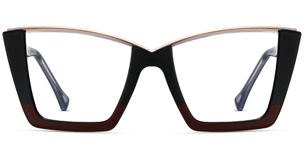 Square Reading Glasses pattern-black