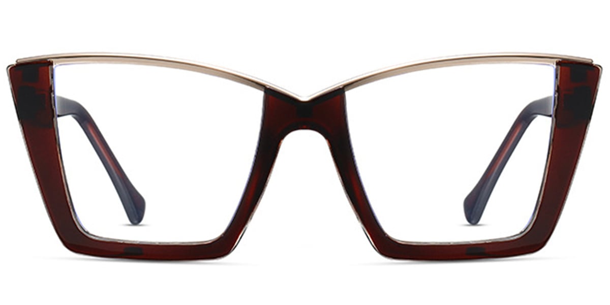 Square Reading Glasses brown