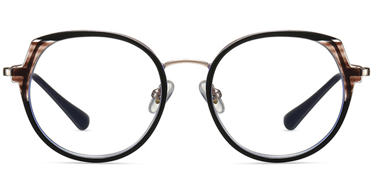 Round Reading Glasses pattern-black