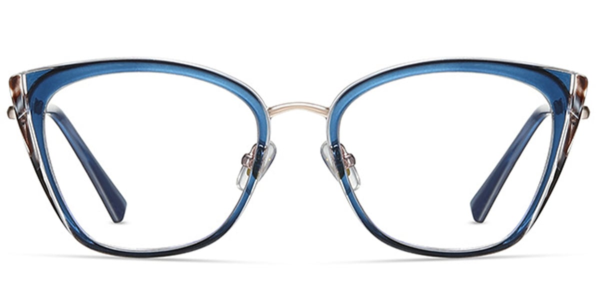 Square Reading Glasses pattern-blue