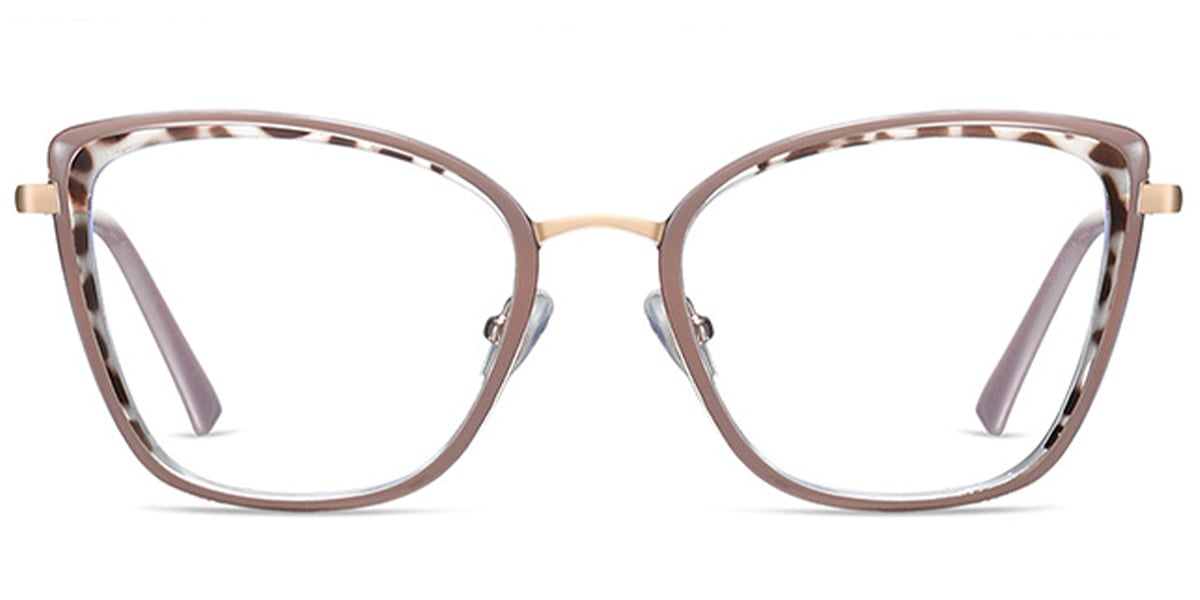 Square Reading Glasses pattern-light_brown