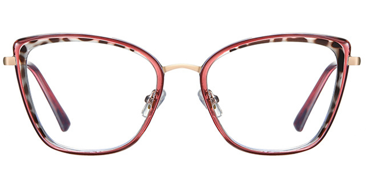 Square Reading Glasses pattern-pink