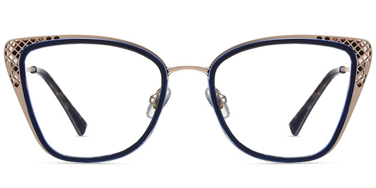 Square Reading Glasses rose_gold-blue