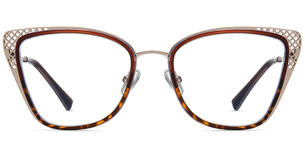 Square Reading Glasses rose_gold-brown
