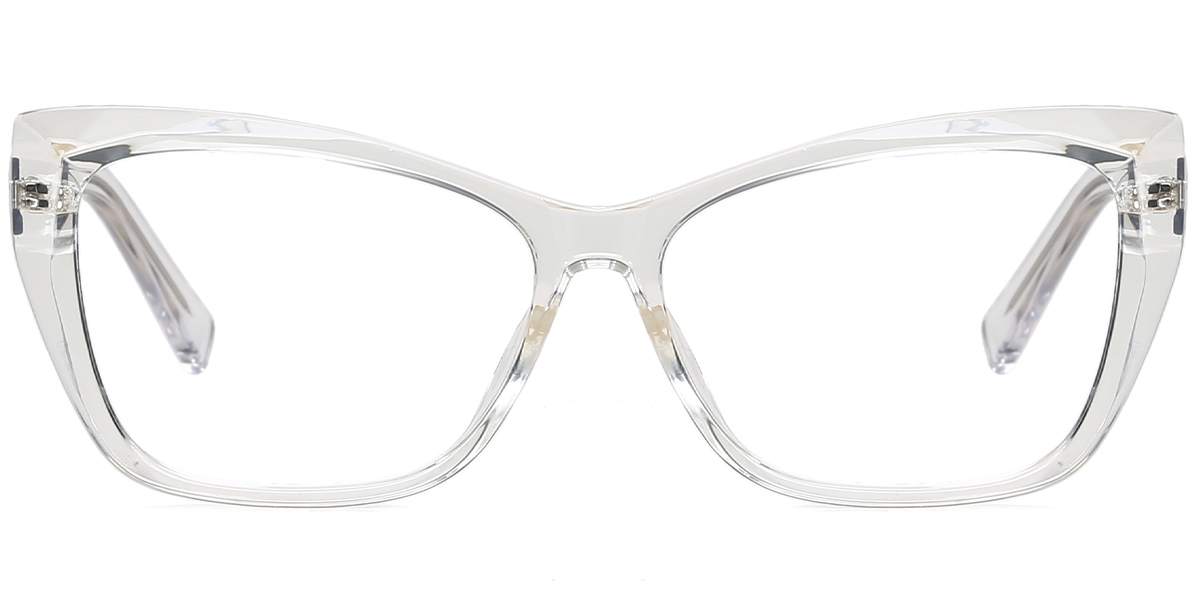 Rectangle Reading Glasses translucent-white