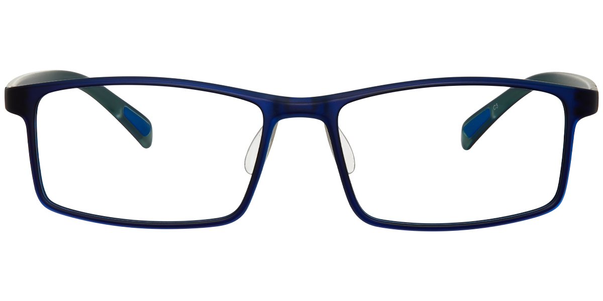 Rectangle Reading Glasses blue