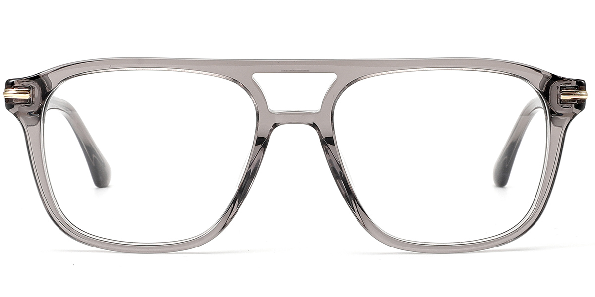 Acetate Aviator Reading Glasses translucent-grey