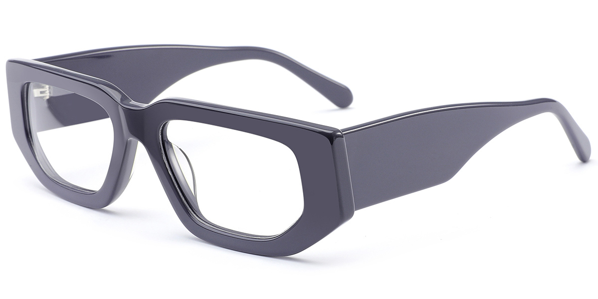 Acetate Rectangle Reading Glasses grey