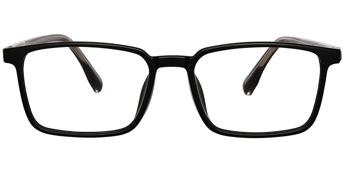 Acetate Rectangle Reading Glasses black