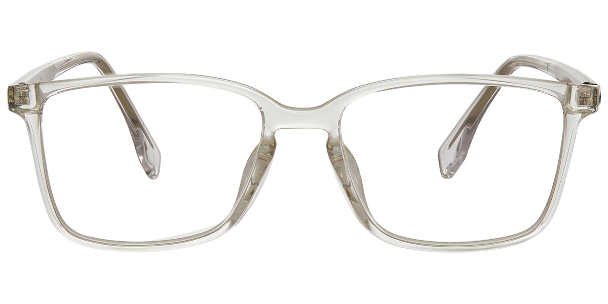Acetate Rectangle Reading Glasses translucent-white