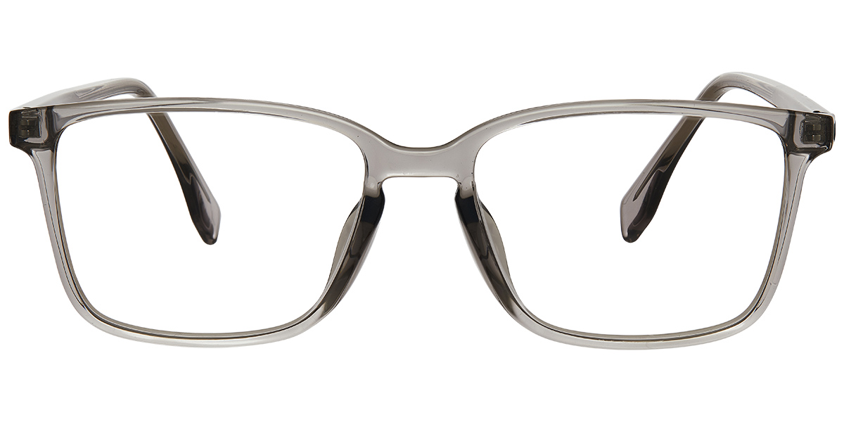 Acetate Rectangle Reading Glasses translucent-grey