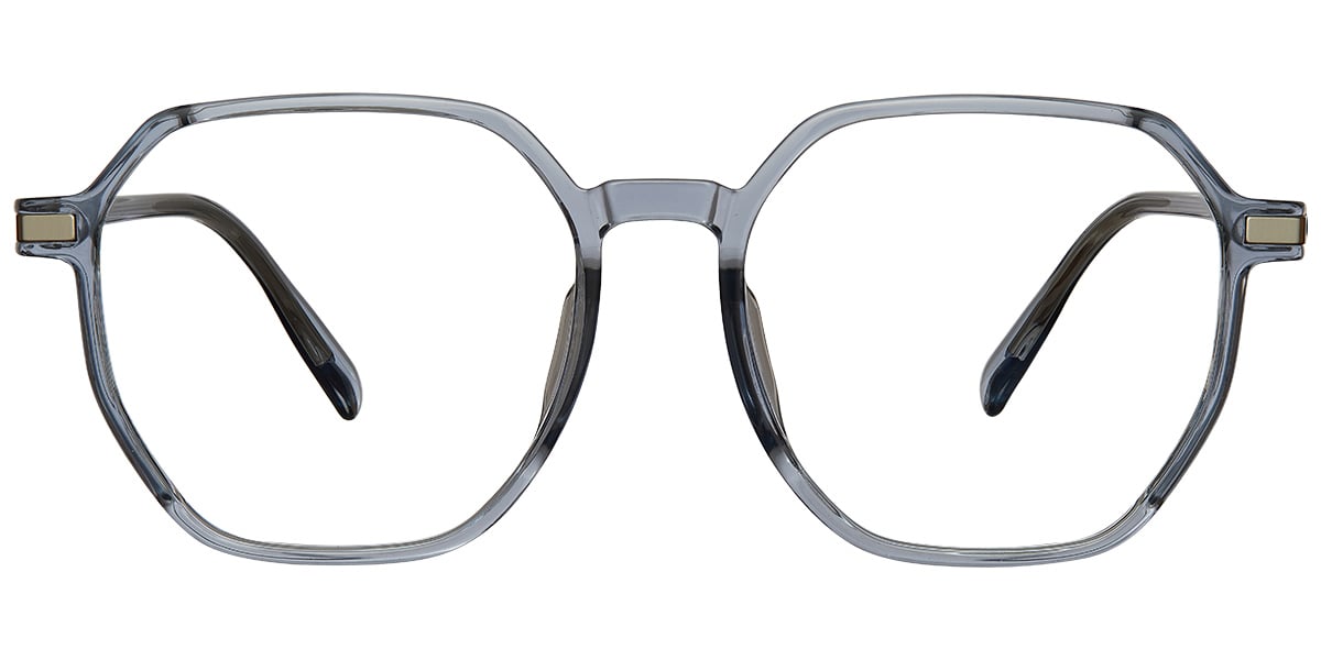 Acetate Square Reading Glasses translucent-blue