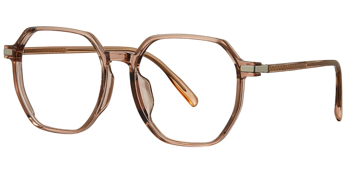 Acetate Square Reading Glasses translucent-brown