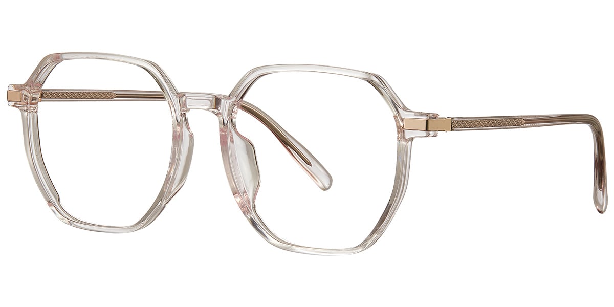 Acetate Square Reading Glasses translucent-pink