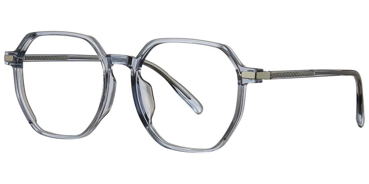 Acetate Square Reading Glasses translucent-blue