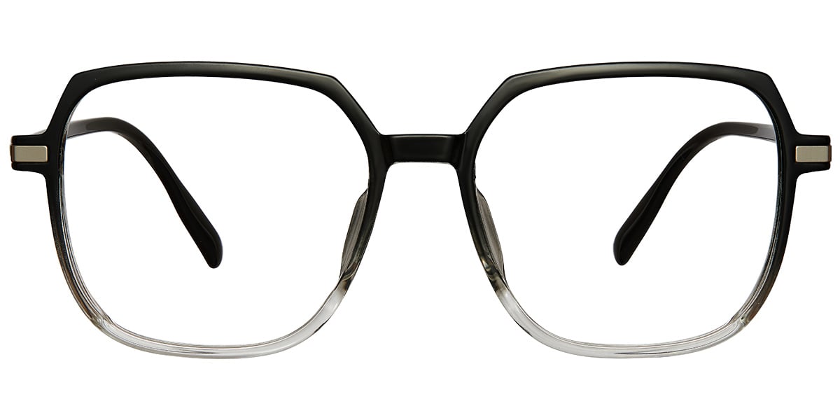 Acetate Square Reading Glasses gradient_black