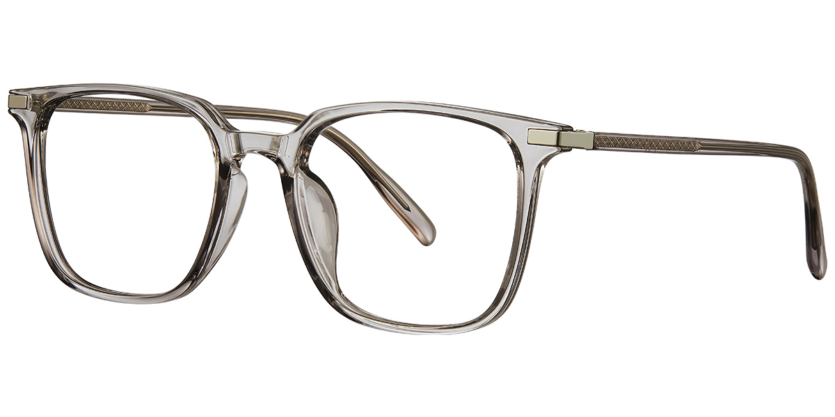 Acetate Square Reading Glasses translucent-grey