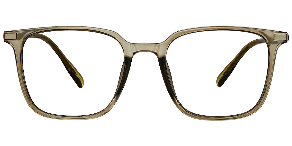 Acetate Square Reading Glasses translucent-green