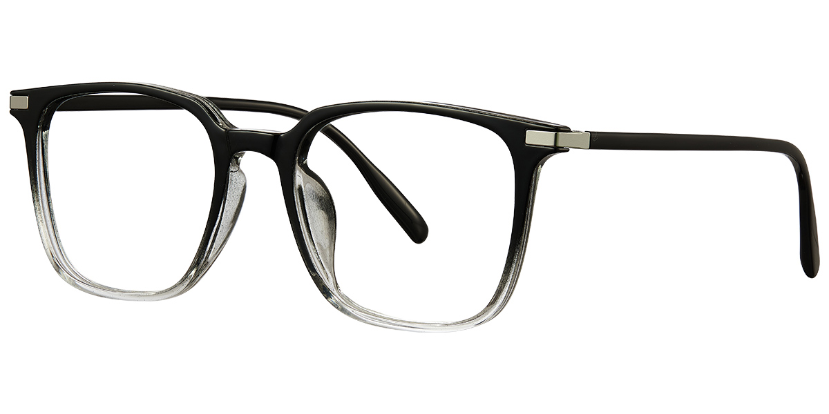 Acetate Square Reading Glasses gradient_black