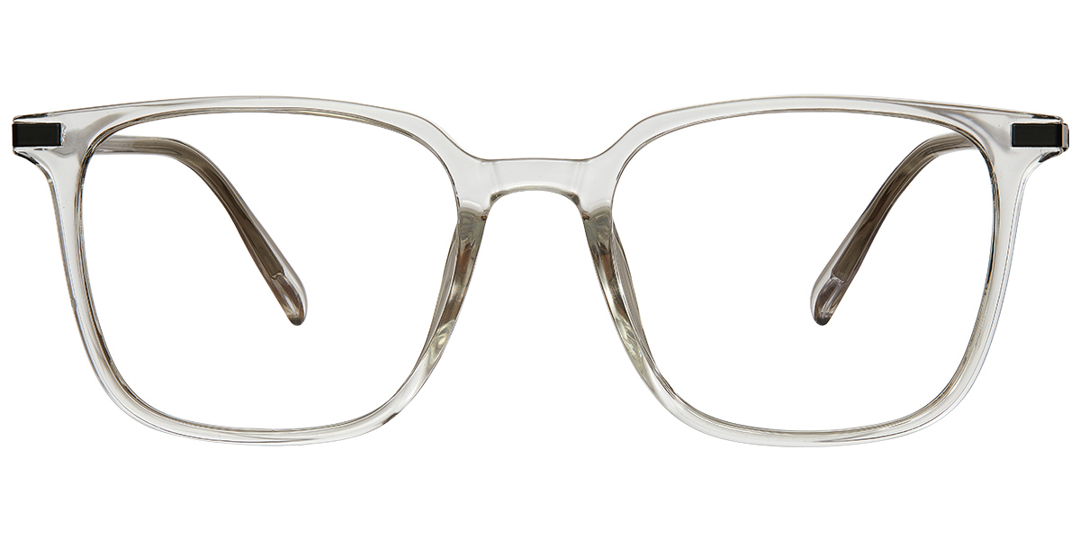 Acetate Square Reading Glasses translucent-white