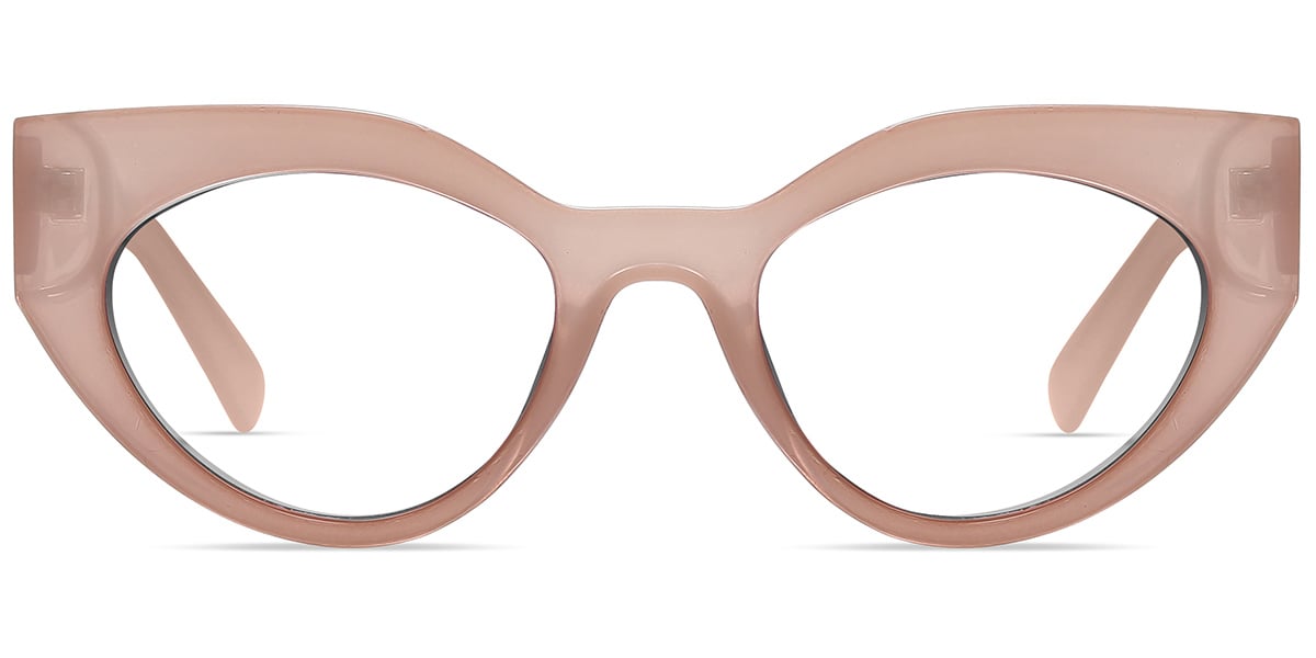 Geometric Reading Glasses brown