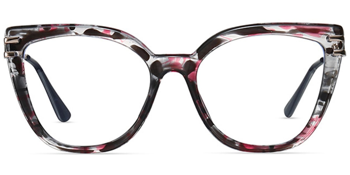 Square Reading Glasses pattern-rose