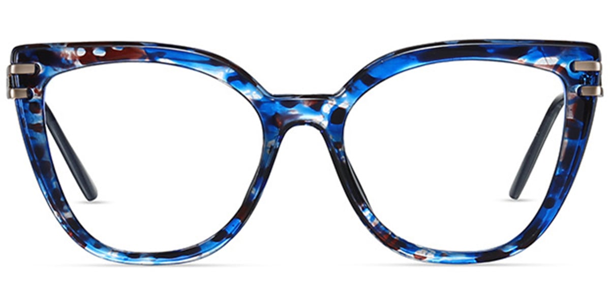 Square Reading Glasses pattern-blue