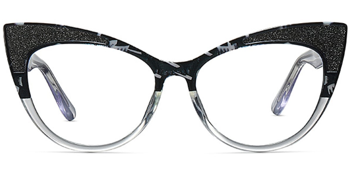 Cat Eye Reading Glasses pattern-translucent