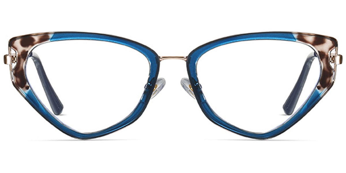 Geometric Reading Glasses pattern-blue