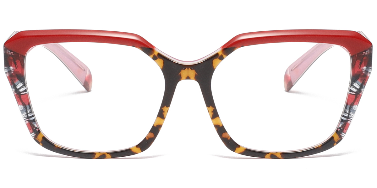 Acetate Square Reading Glasses pattern-tortoiseshell