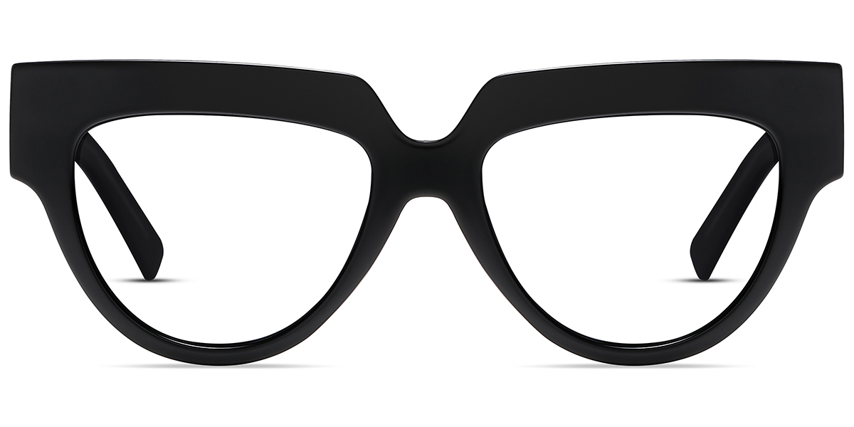 Acetate Geometric Reading Glasses black