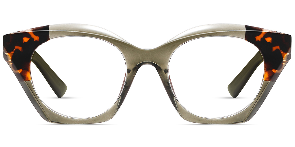 Acetate Square Reading Glasses pattern-green
