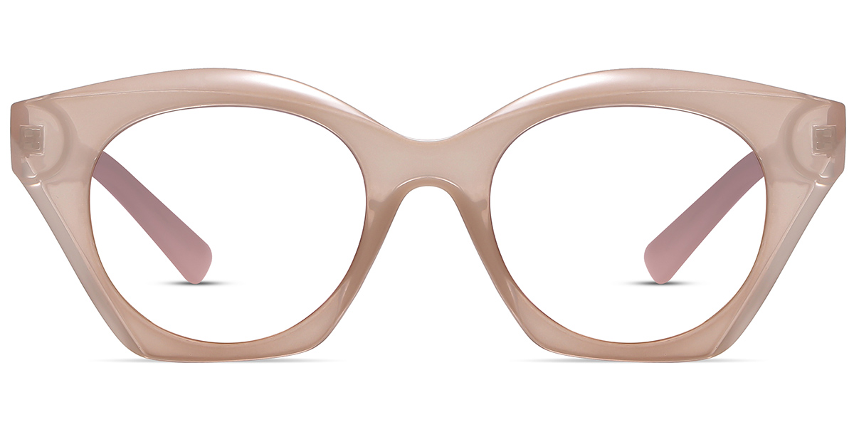 Acetate Square Reading Glasses translucent-brown