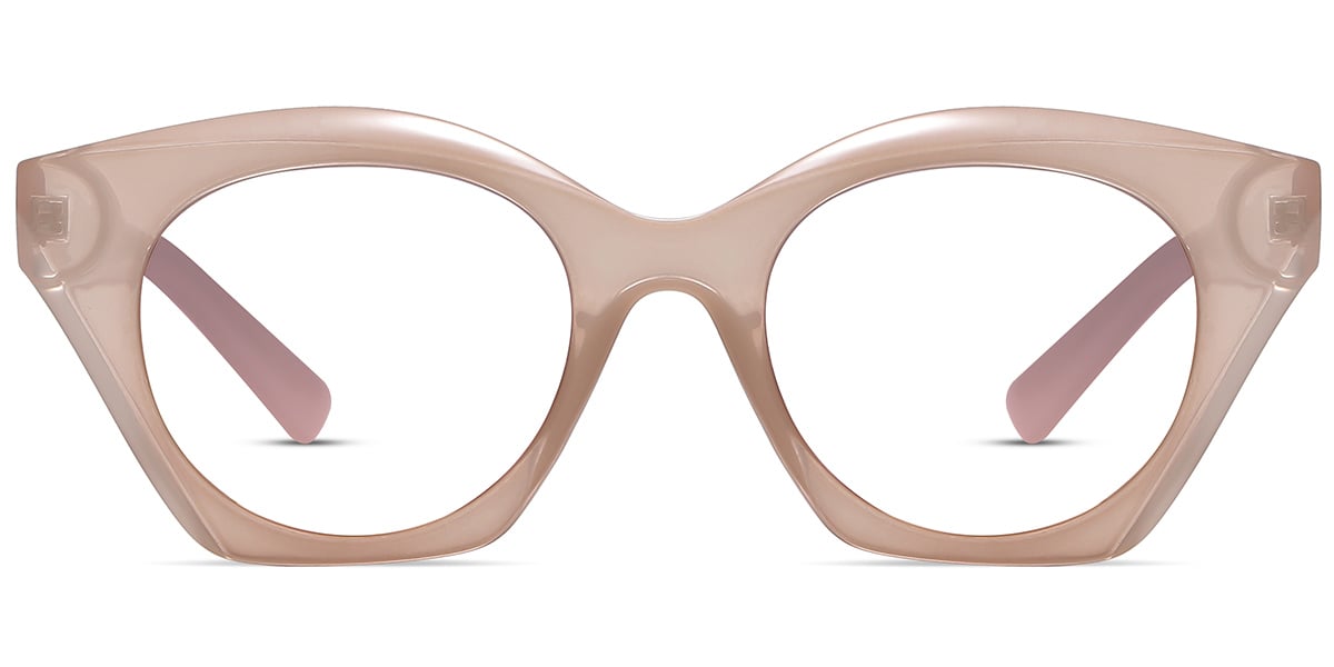 Acetate Square Reading Glasses translucent-brown