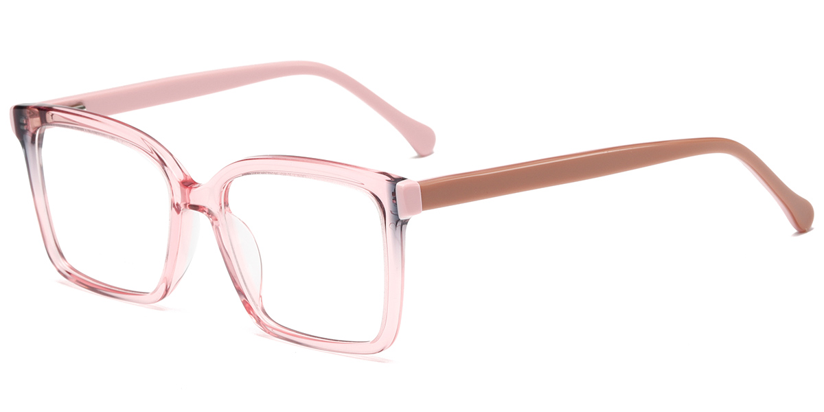 Acetate Square Reading Glasses pattern-pink