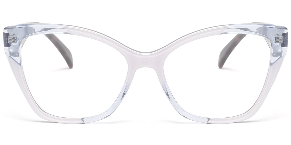 Acetate Cat Eye Reading Glasses pattern-white