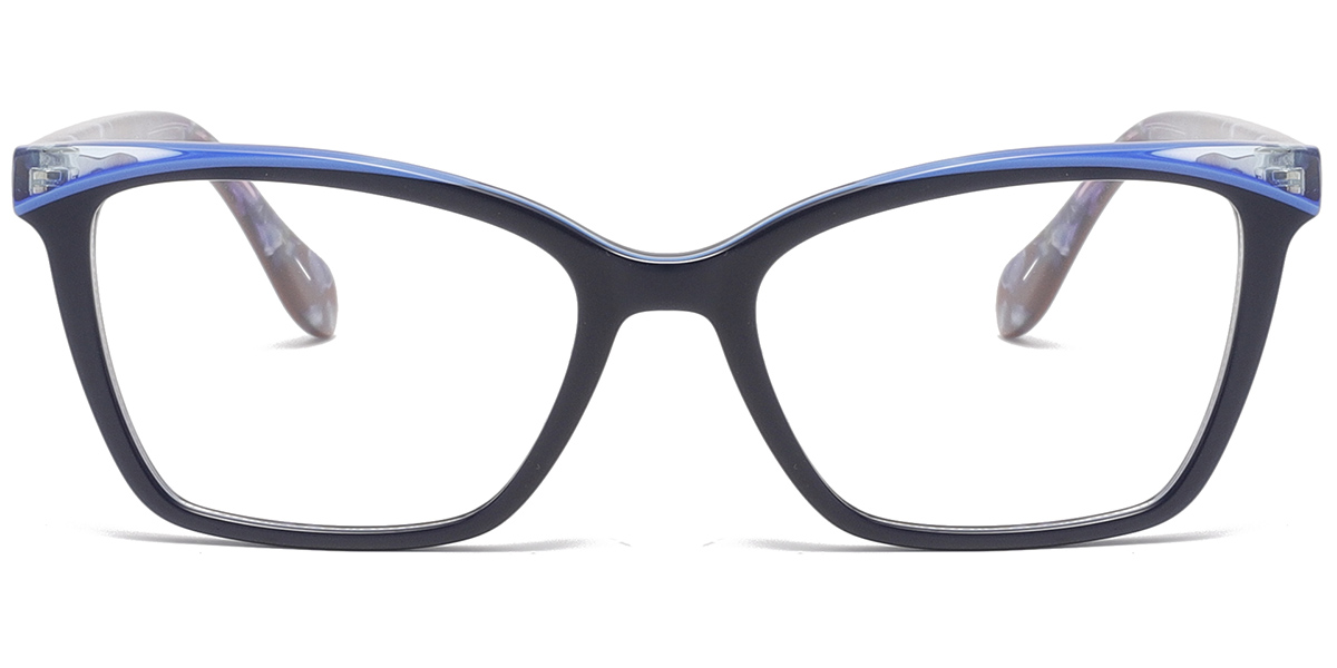 Acetate Square Reading Glasses dark_blue