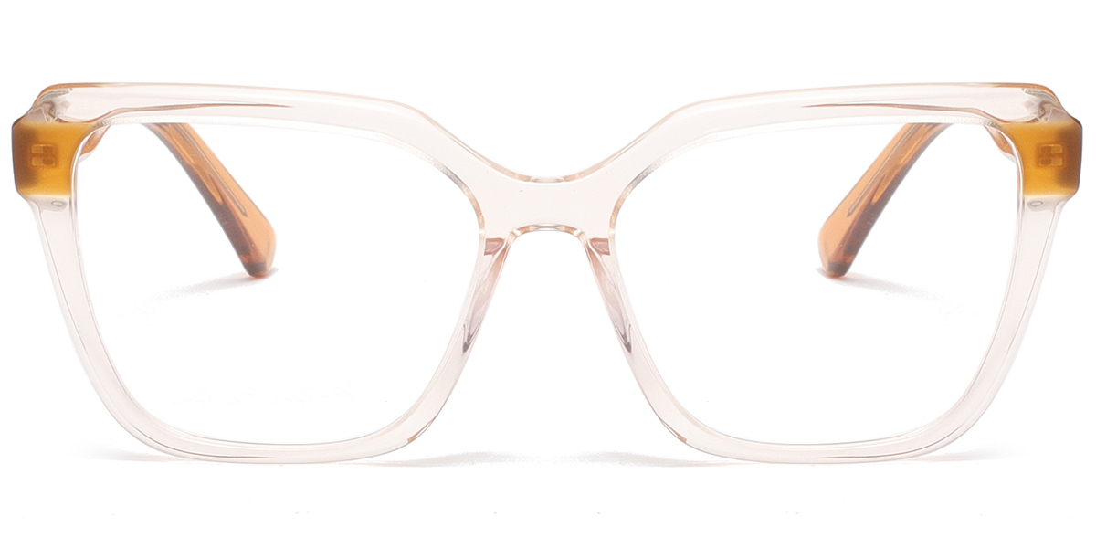 Acetate Rectangle Reading Glasses translucent-light_brown