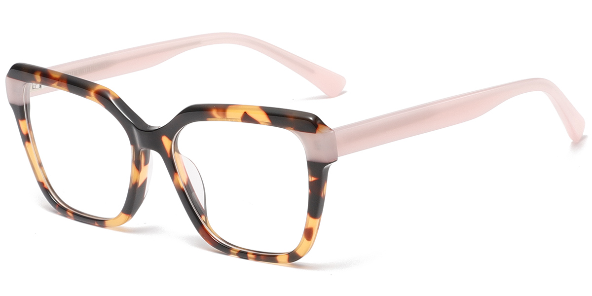 Acetate Rectangle Reading Glasses pattern-tortoiseshell