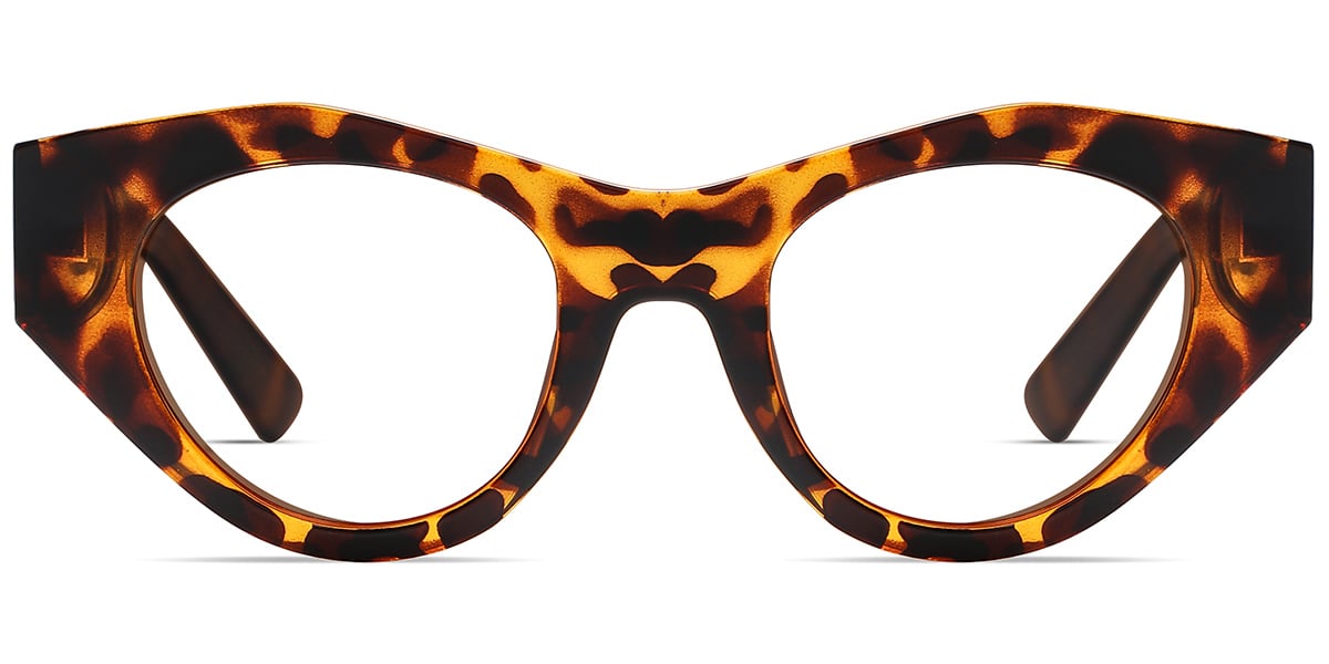 Acetate Geometric Reading Glasses tortoiseshell