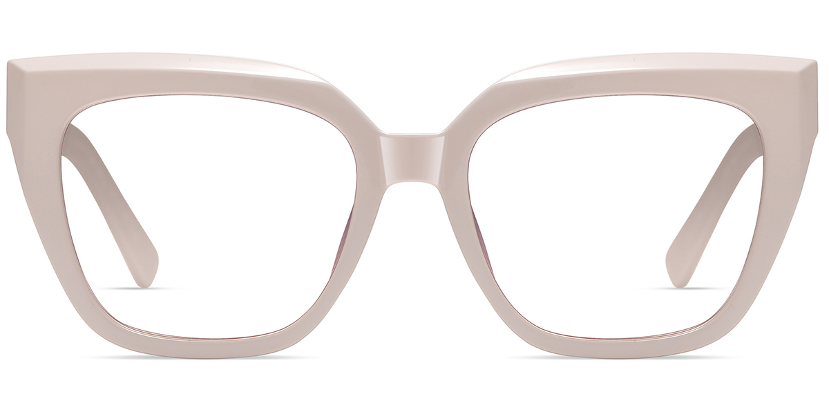 Acetate Square Reading Glasses pink