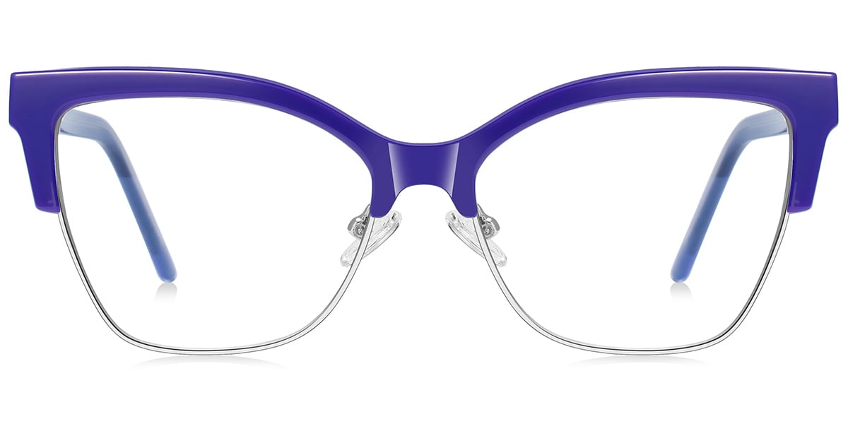 Square Reading Glasses blue