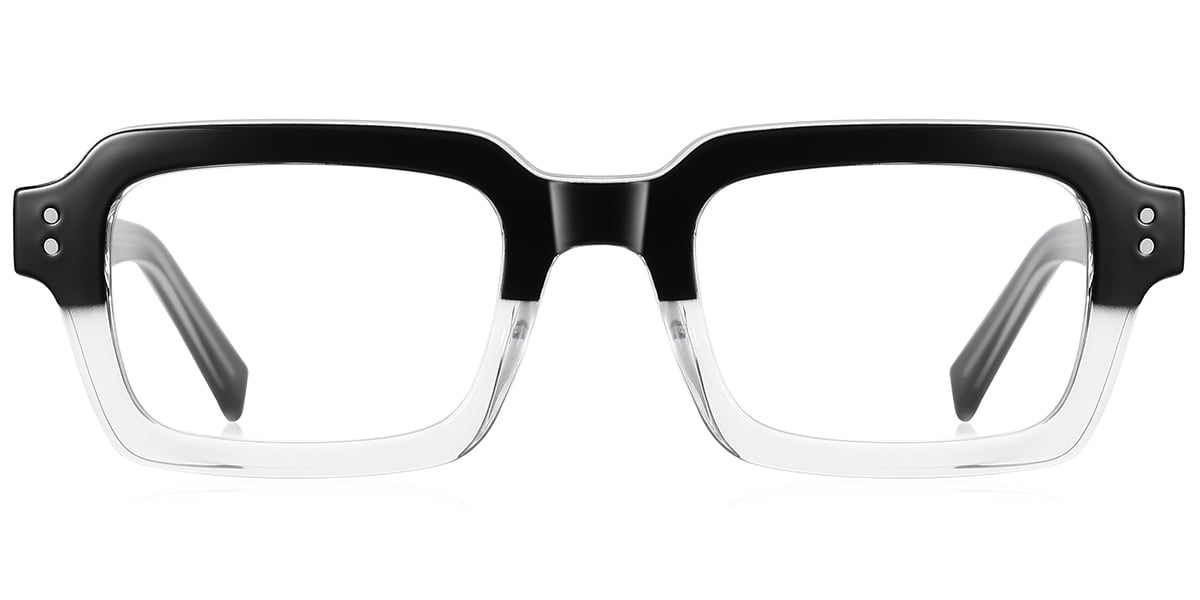 Rectangle Reading Glasses pattern-black