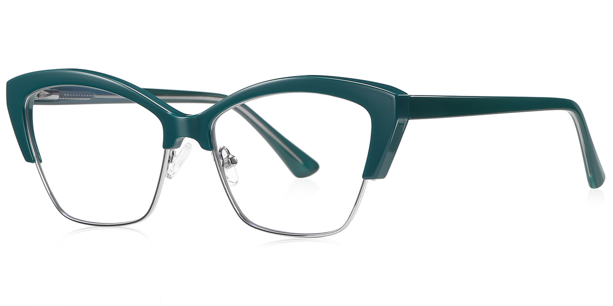 Cat Eye Reading Glasses green