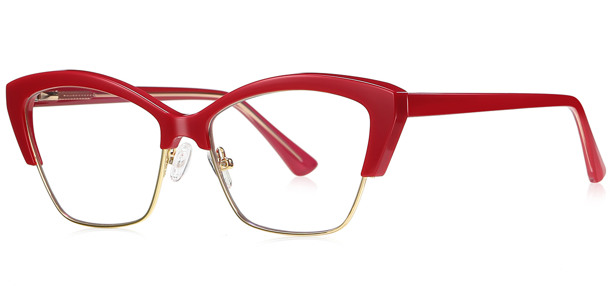 Cat Eye Reading Glasses red