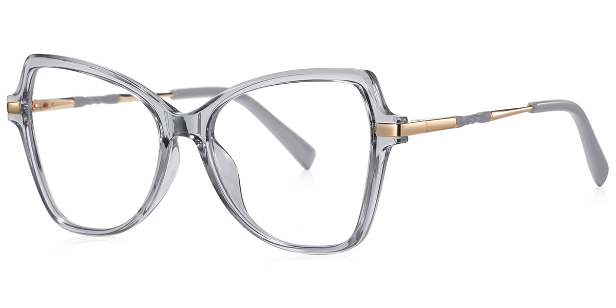 Butterfly Reading Glasses translucent-grey