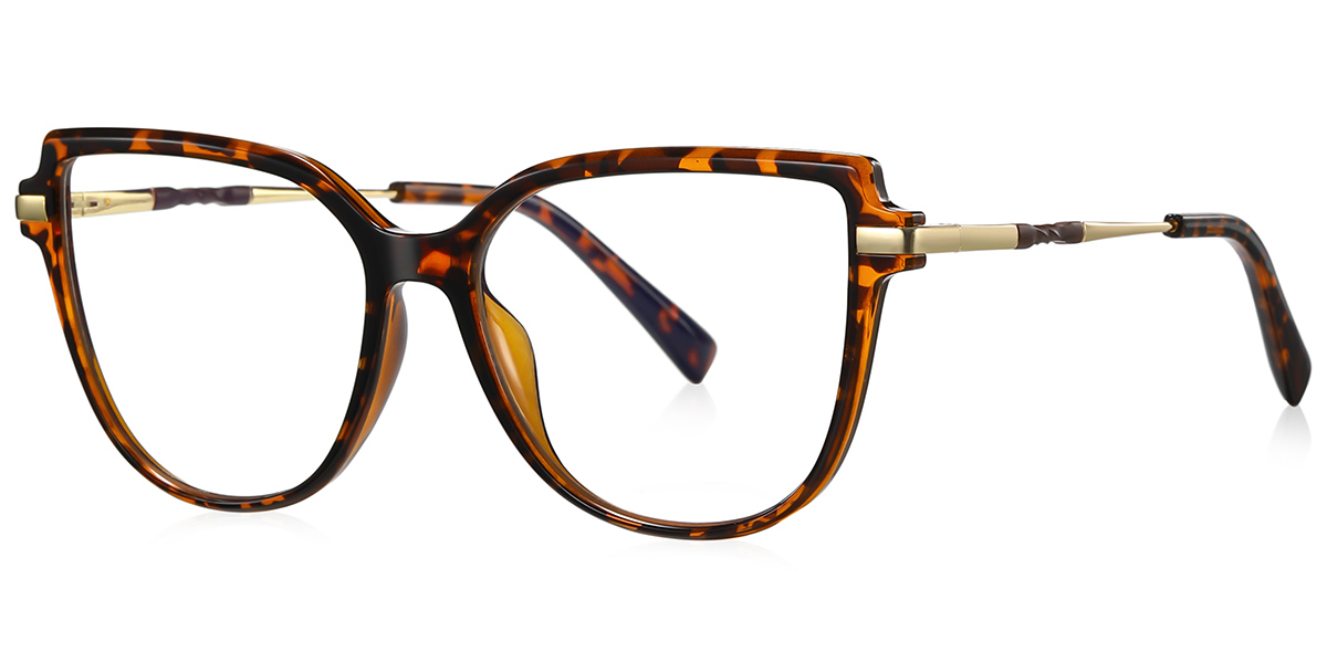 Geometric Reading Glasses tortoiseshell