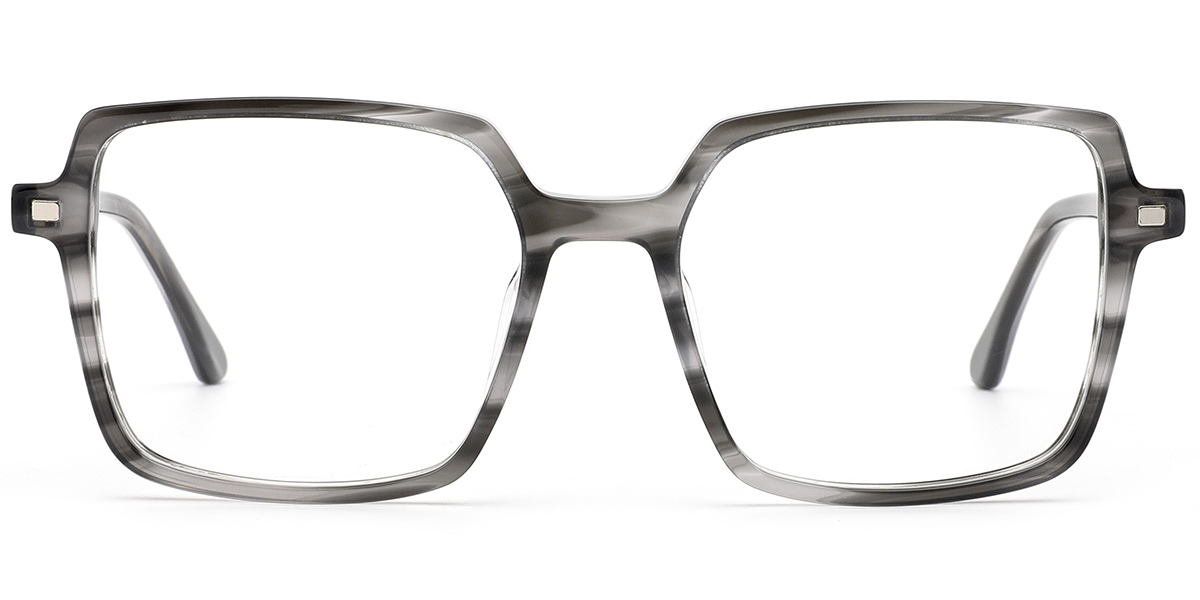 Acetate Square Reading Glasses pattern-grey